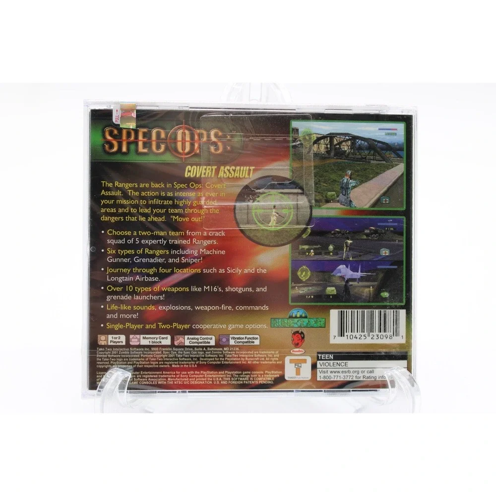 PS1 Spec Ops: Covert Assault (Sony PlayStation 1, 2001) *** FACTORY SEALED ***